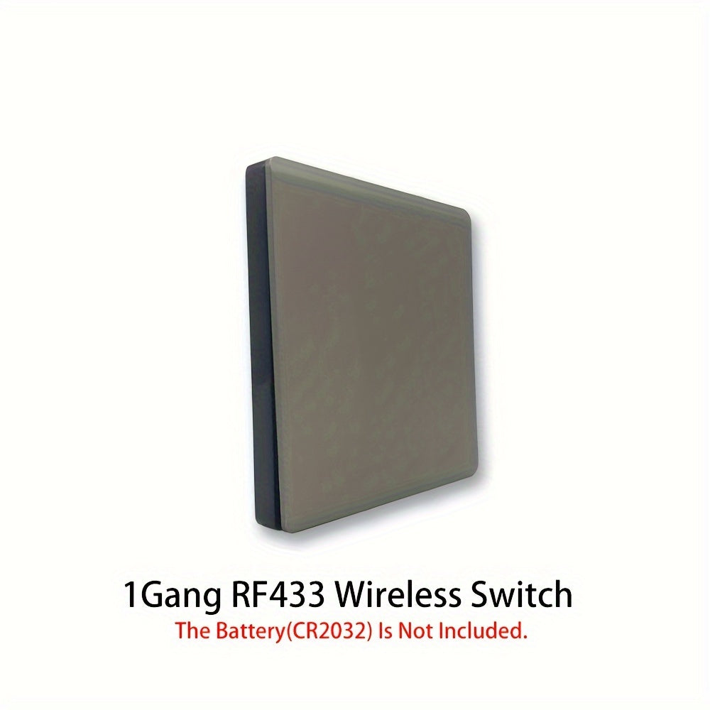 Wireless RF433 Home Lighting Switch 1/2/3 Gang Wall Mount Remote Control White Gray 110V 220V