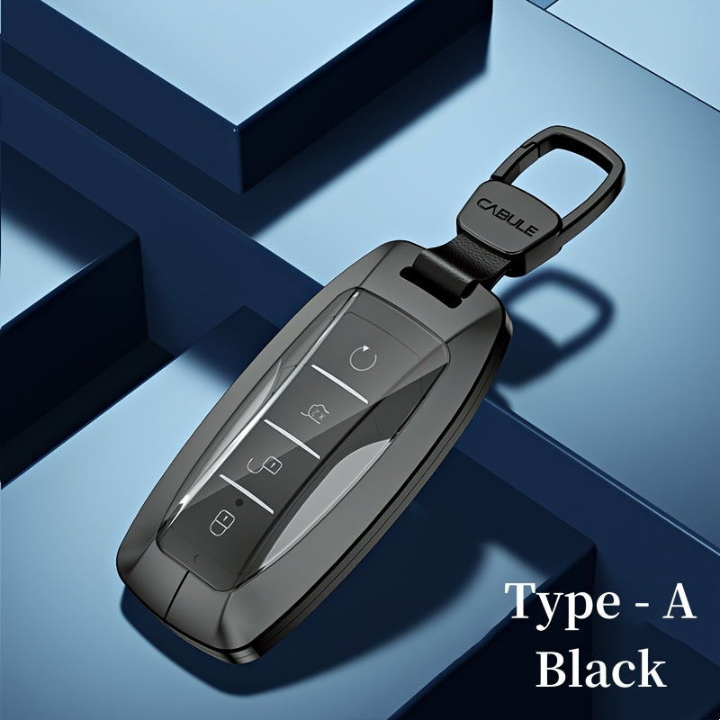 Car Key Case Aluminum Alloy Lightweight Seamless Fit for Qin Plus Song Plus Tang DMI Han Yuan