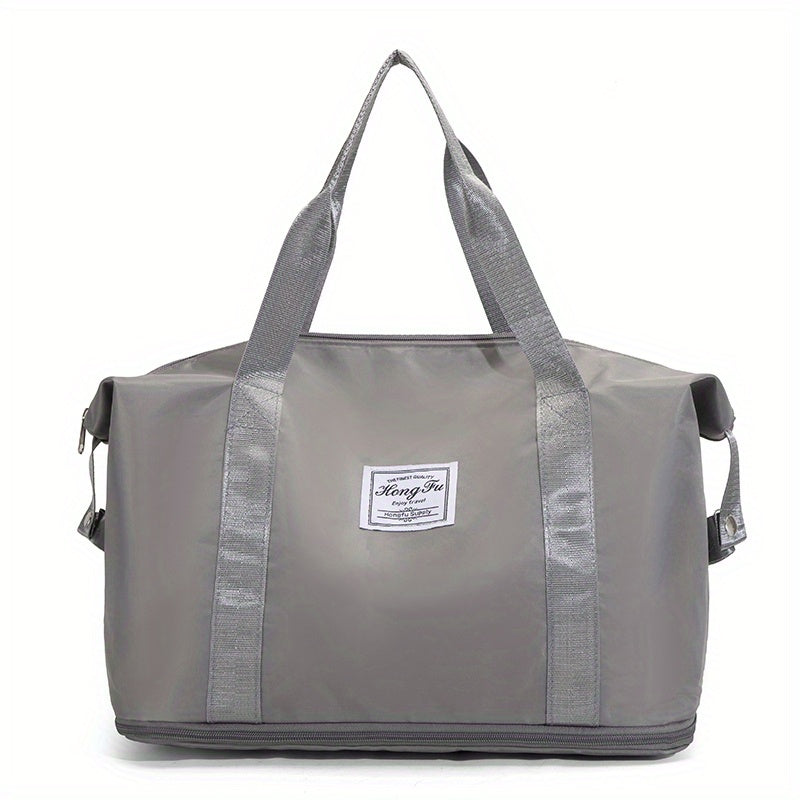 Large Capacity Nylon Travel Storage Bag with Zipper for Gym and Sports