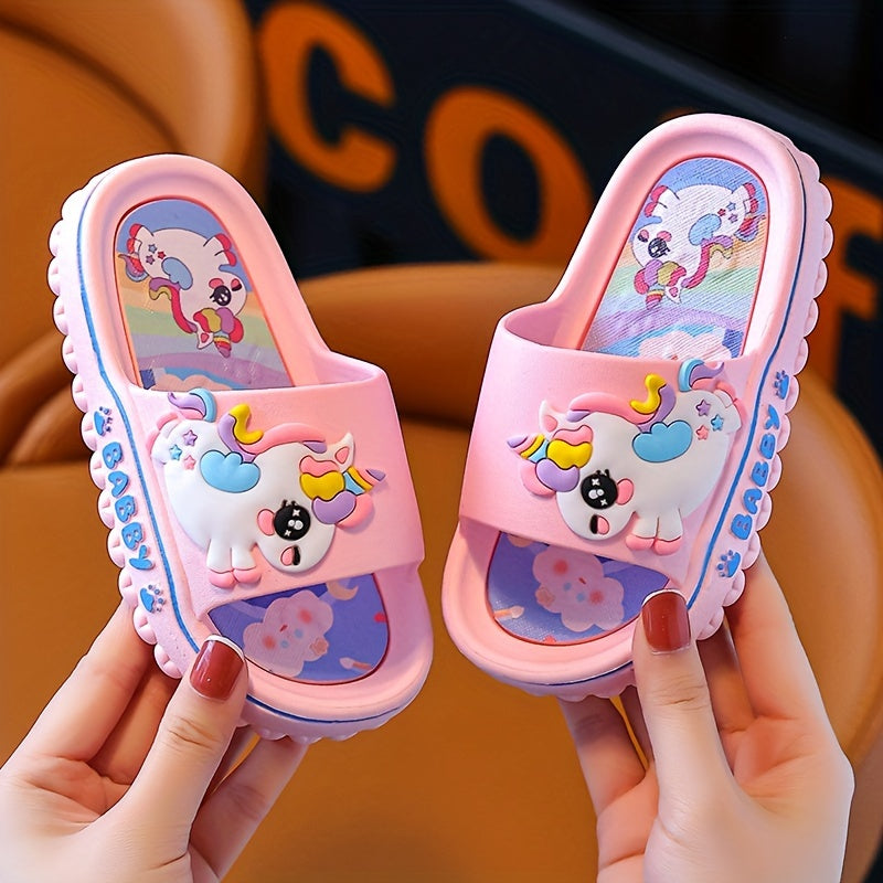 Kids' PVC Bunny Slippers Non-Slip Indoor Outdoor Comfortable for Boys and Girls