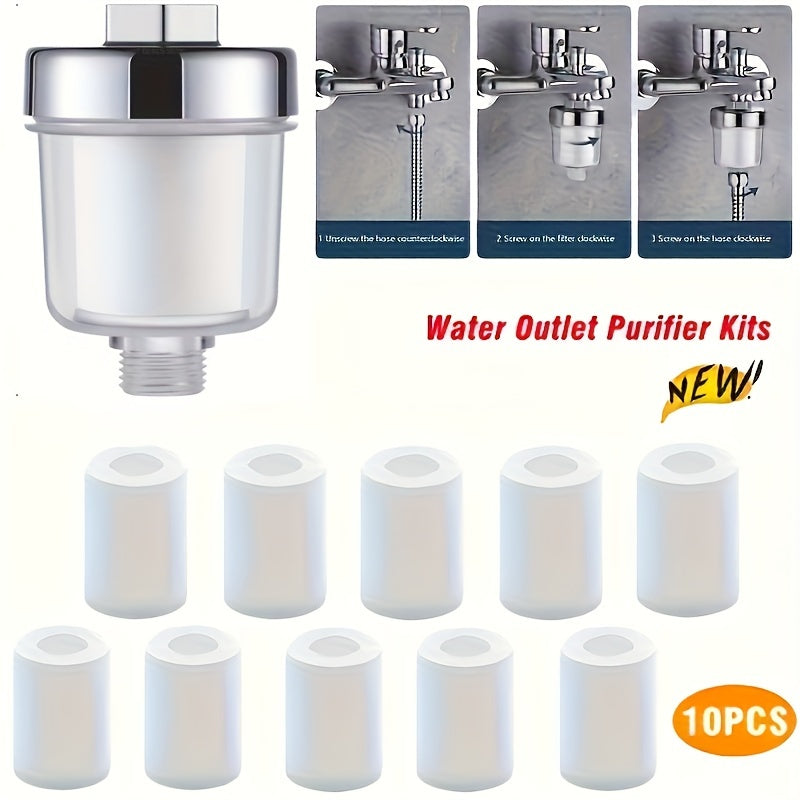 Shower Head Filter for Tap Water Purification and Heating