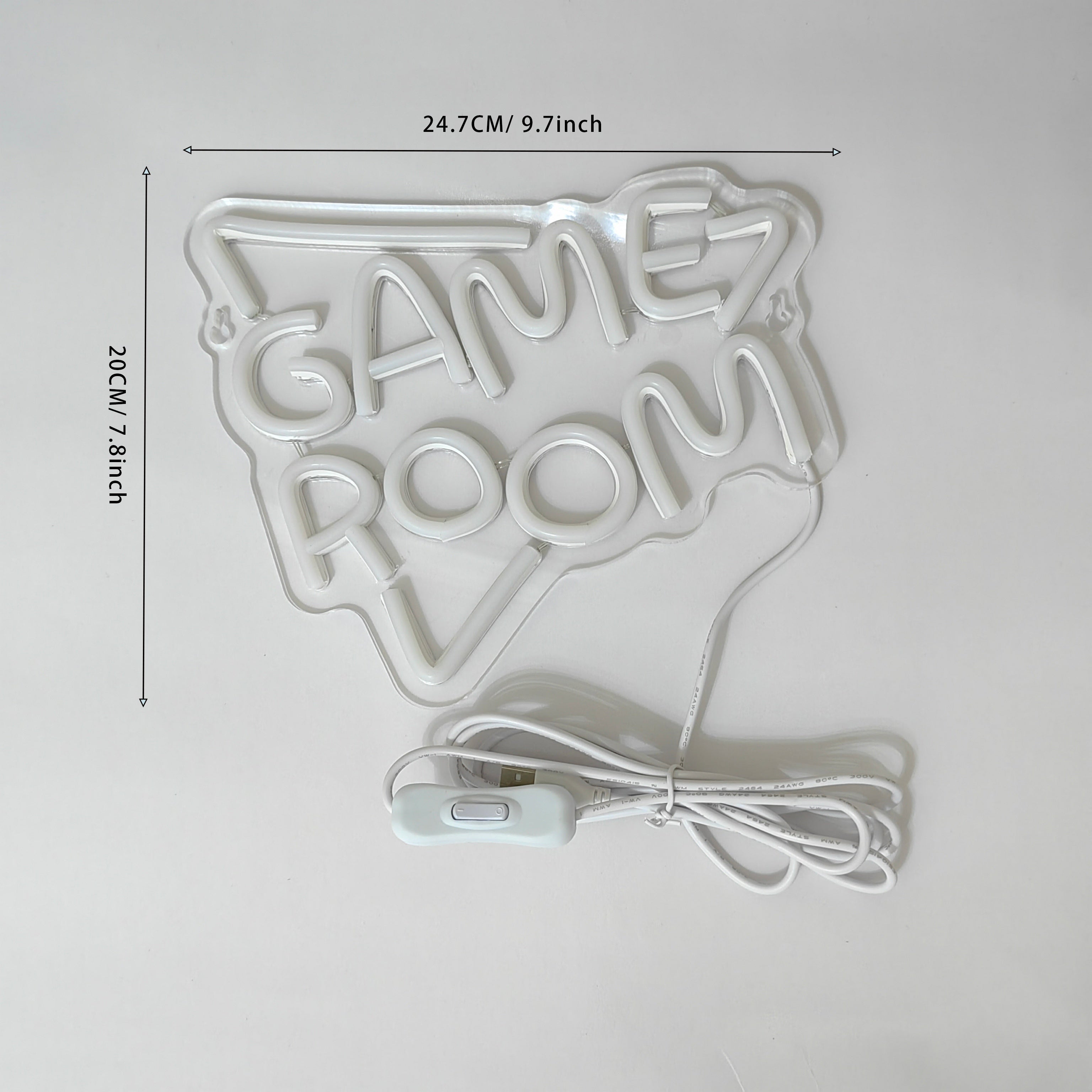 LED Neon Light with Back Panel and USB Power Switch