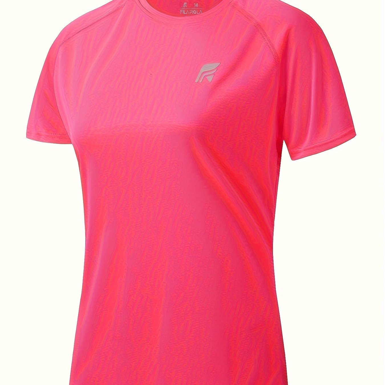 Women's Quick Dry Short Sleeve T-Shirt for Summer Outdoor Activities Polyester Solid Color
