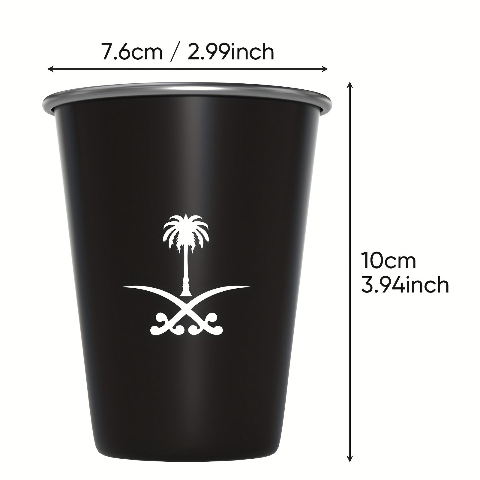 350ML Insulated Stainless Steel Water Bottle with Saudi Arabia Emblem for Outdoor Camping and Gifts