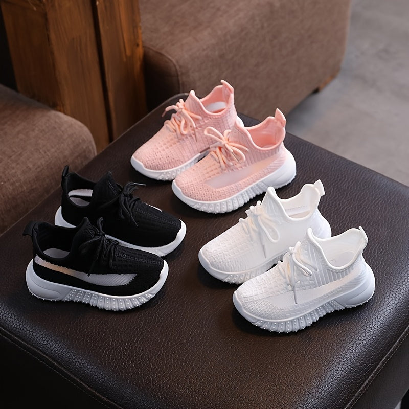 Bola uchun nafas oladigan to'qilgan poyabzal, engil, sirpanmaydigan, ichki va tashqi foydalanish uchun yil davomida bog'ichli.