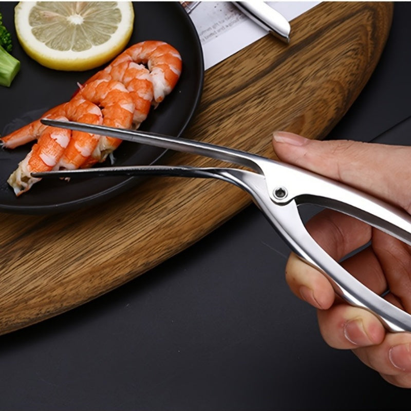 Stainless Steel Shrimp Deveiner Peeler with Comfort Grip Handle Kitchen Tool