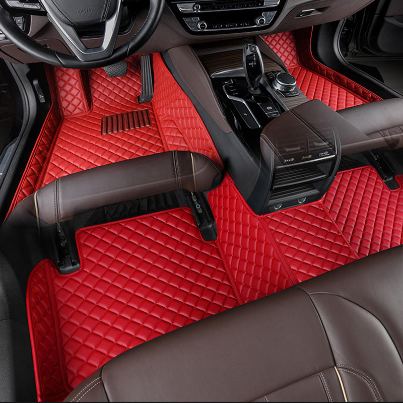 Car Floor Mat Waterproof PU Double Layer Trunk Mat for SUV Cargo Protection