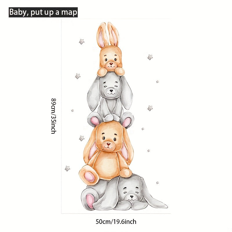 Cartoon Bear Wall Decal for Kids Rooms and Windows