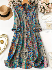 Plus Size Floral Blouse for Women Long Sleeve Button Collar Spring Fall Polyester Stretch