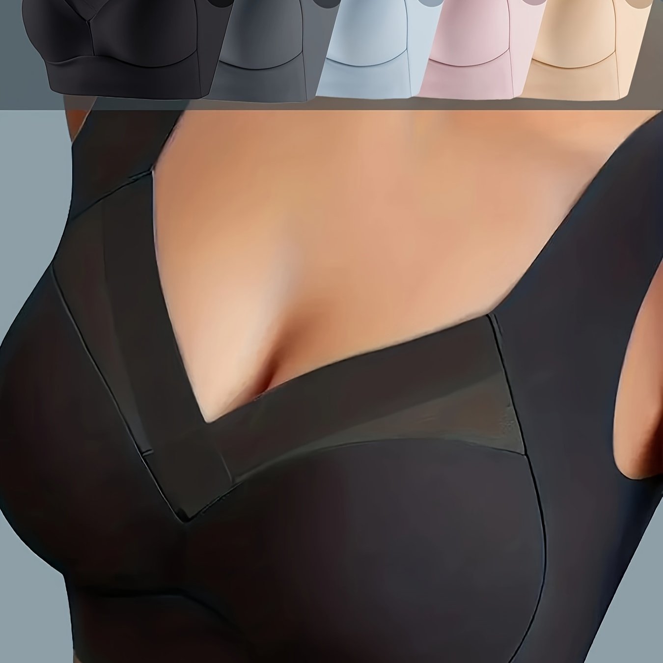 5 Беспроводных бюстгальтеров с контрастной сеткой, удобное и дышащее женское белье