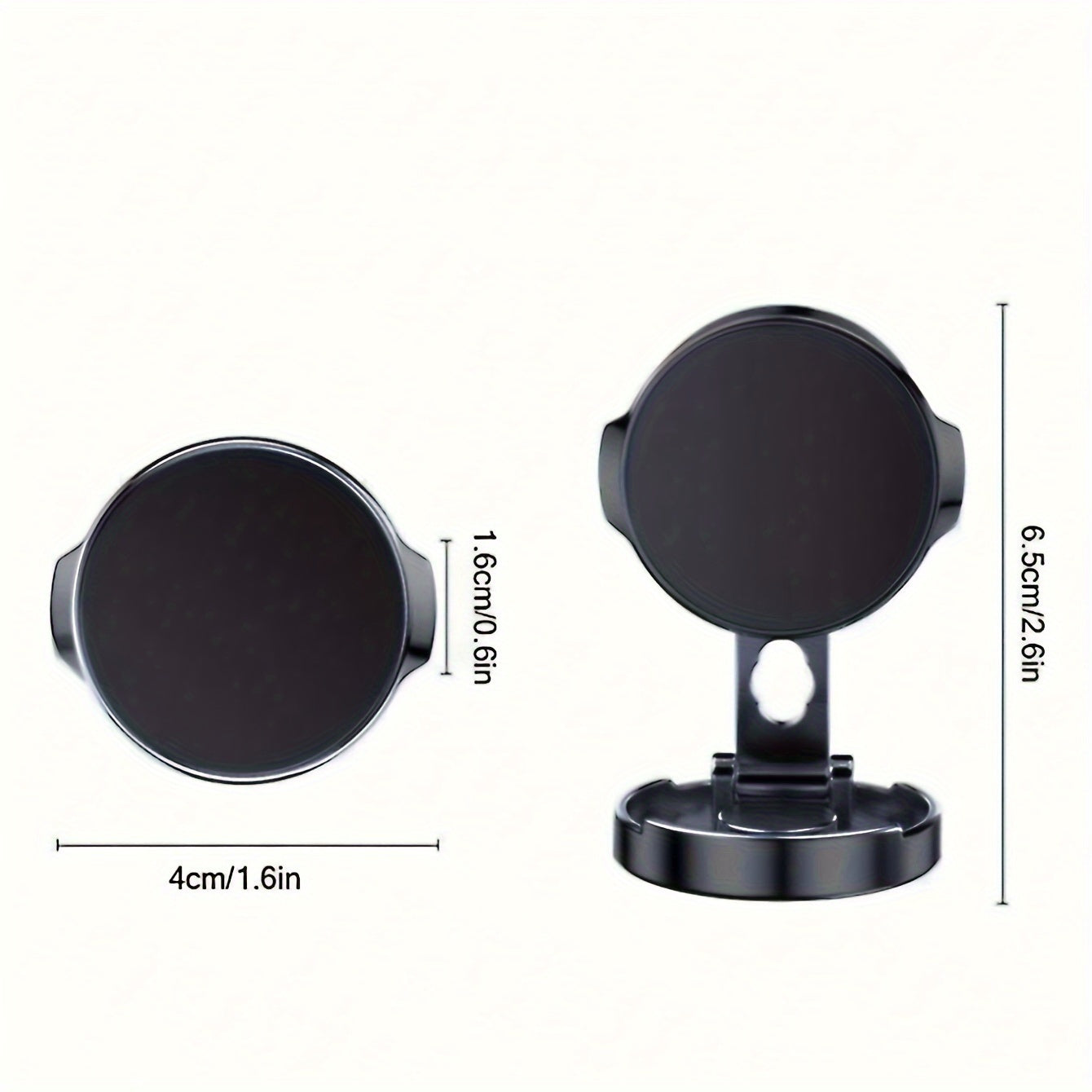Magnit telefon uchun tutqich, avtomobil uchun o‘rnatish, zink alloy, 360° aylantirish, bukiladigan