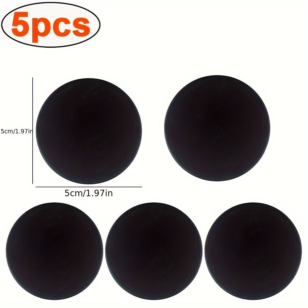 Silicone Door Stopper Pads Set of 5 White Grey Black Shockproof Quiet Protection