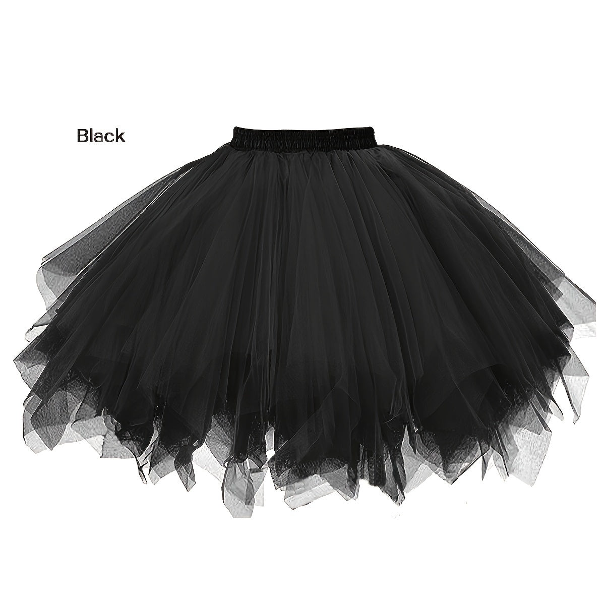 Falda de tul para niñas, para bodas y fiestas, cintura elástica, rosa, talla 3T