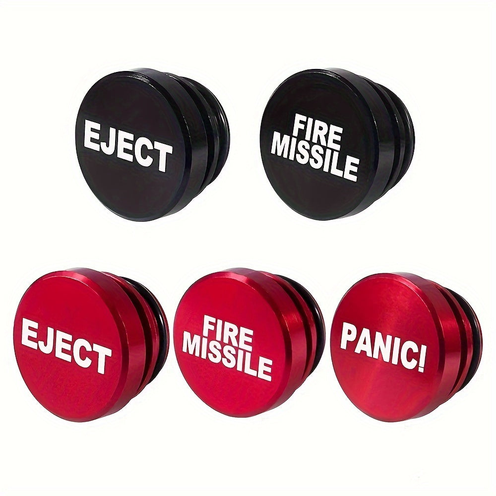 Universal 12V Aluminum Alloy Car Cigarette Lighter Cover Red Ignition Button