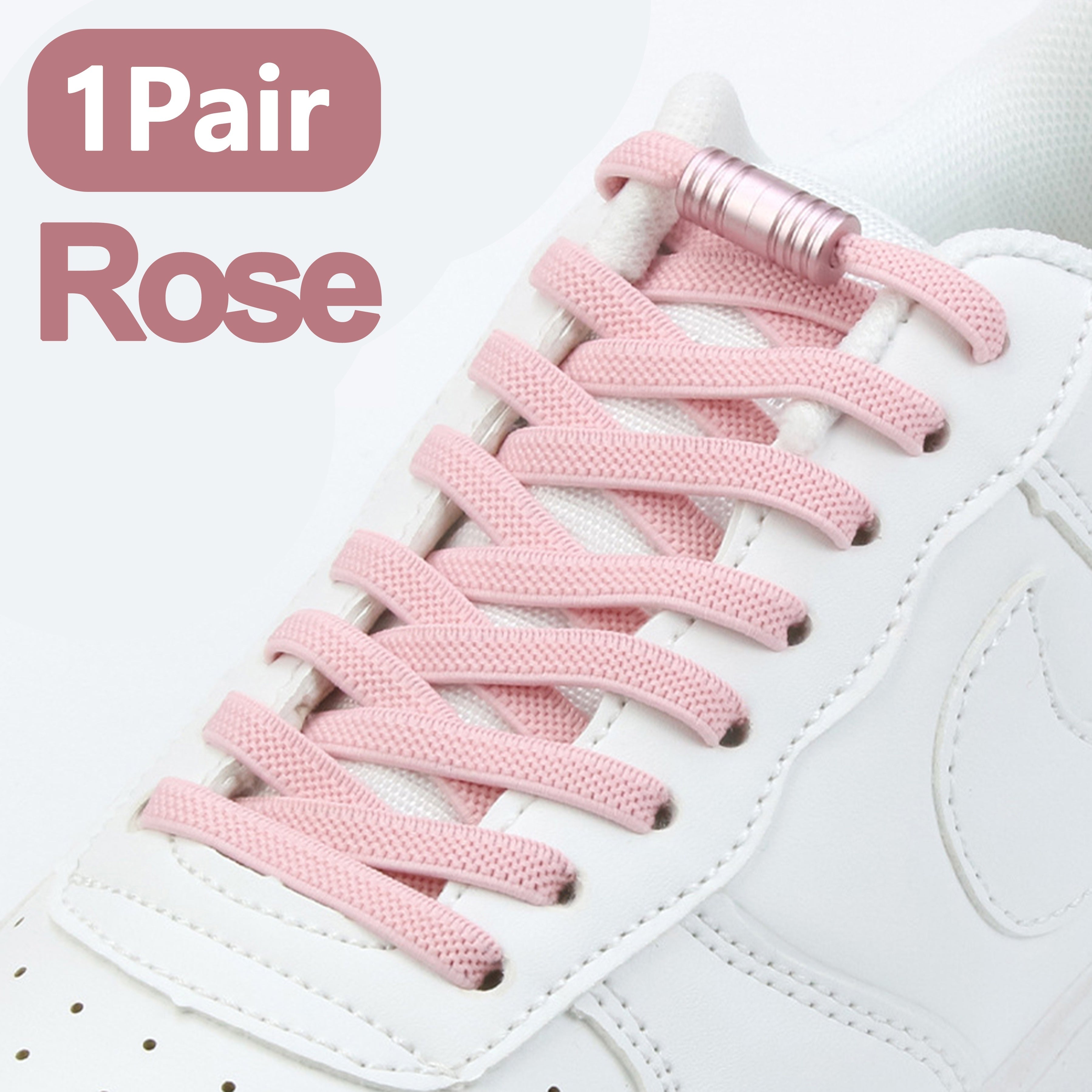 Unisex Elastic Shoelaces No-Tie Comfort Fit with Metal Buckles 109.98cm