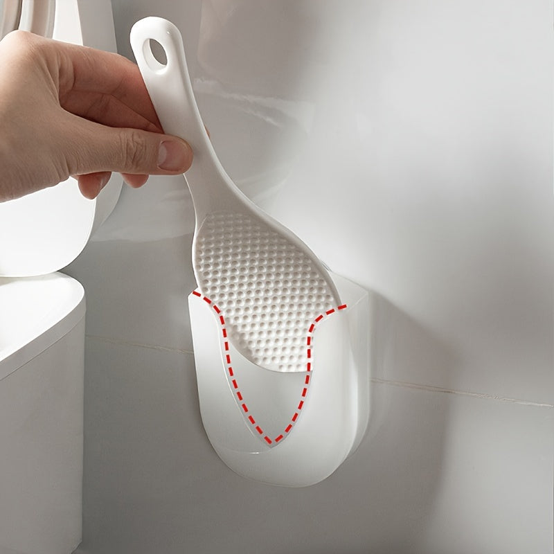 Soporte de cucharas de arroz de plástico con ventosa, organizador de utensilios de cocina para cucharas, cucharón y escudilla para olla de arroz