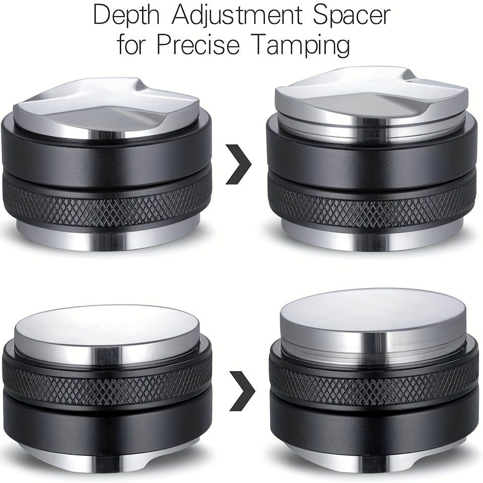 Tamper de espresso de doble cabeza con presión ajustable 51/53/58mm aleación de aluminio