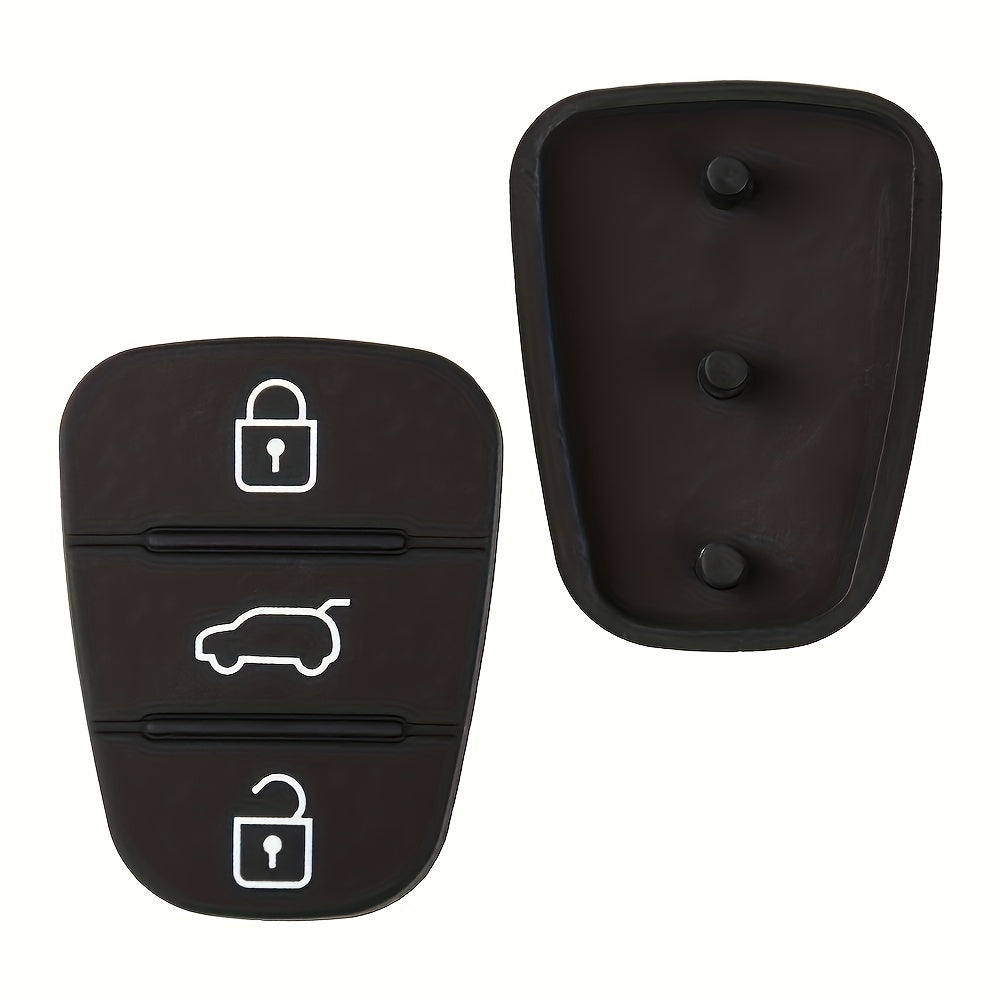 Universal Car Key Fob Cover Rubber Shell for Hyundai Kia with 3 Buttons