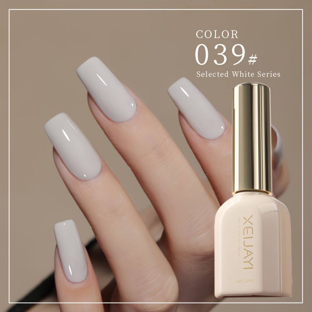 Women's Nail Polish Gel Set 8 Colors White Nude Long-lasting Durable