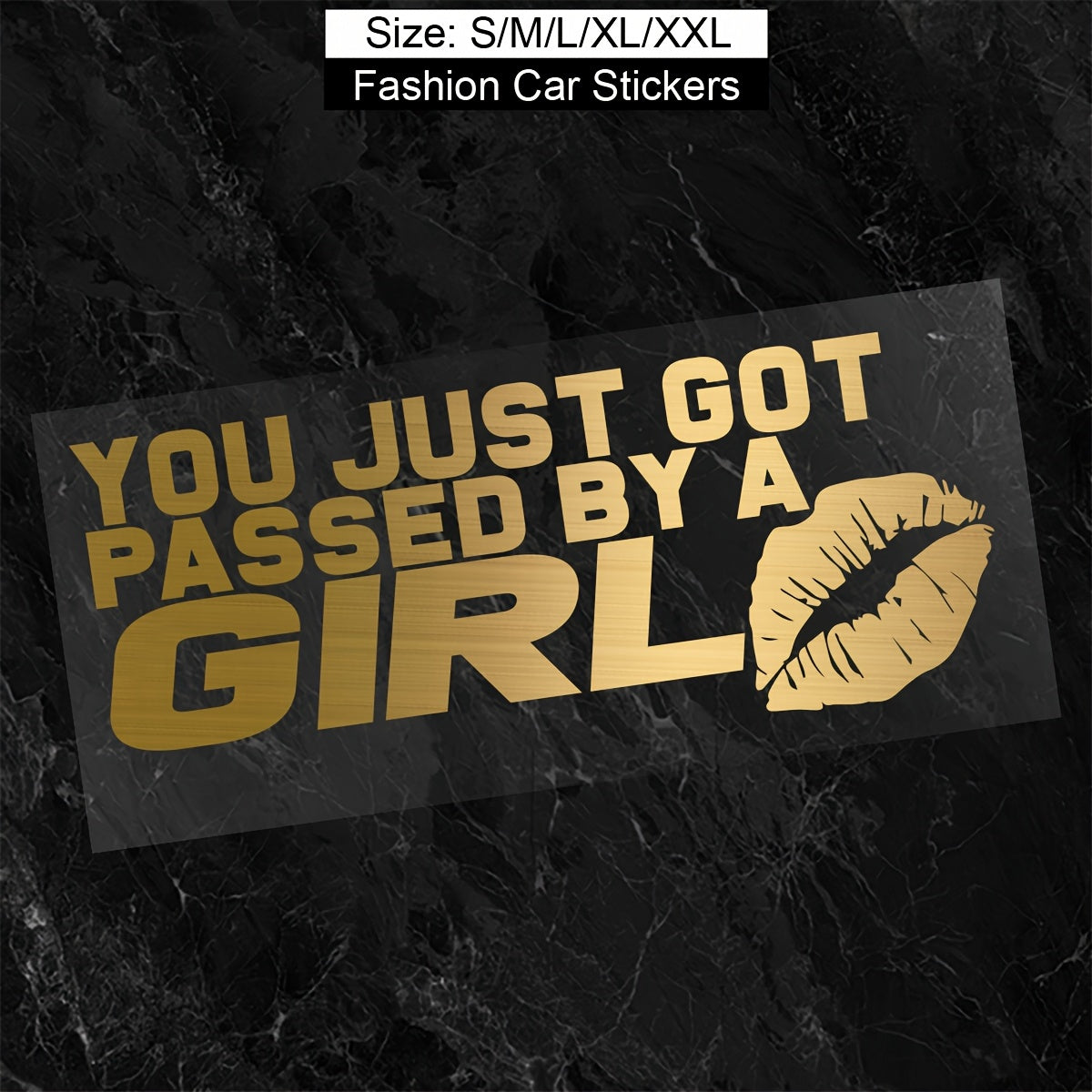 Girl Glitter Red Lip Print Car Sticker Waterproof Vinyl Decal