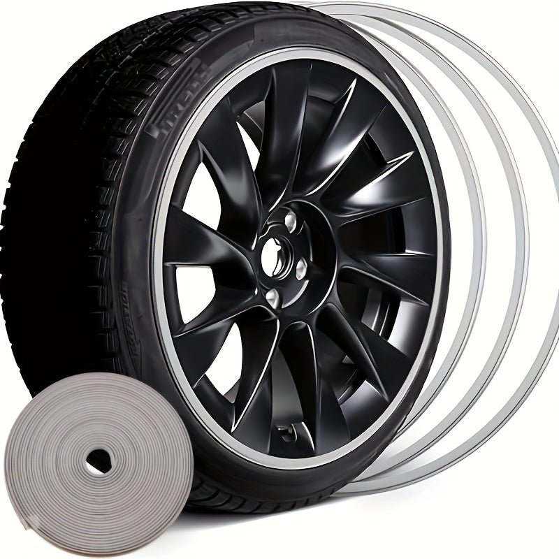 Universal Rubber Wheel Rim Edge Protector 8M Curb Rash Scratch Guard