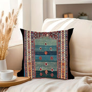 Polyester Throw Blanket 45.72x45.72 cm with Plush Texture and Turkish Kilim Design