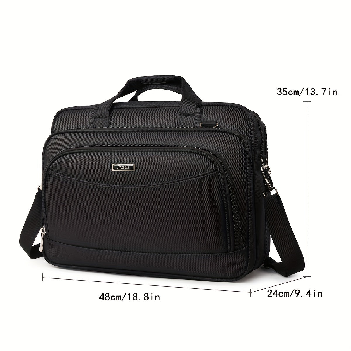 Premium Nylon Laptop Briefcase Fits 16-Inch Laptop for Travel Business School