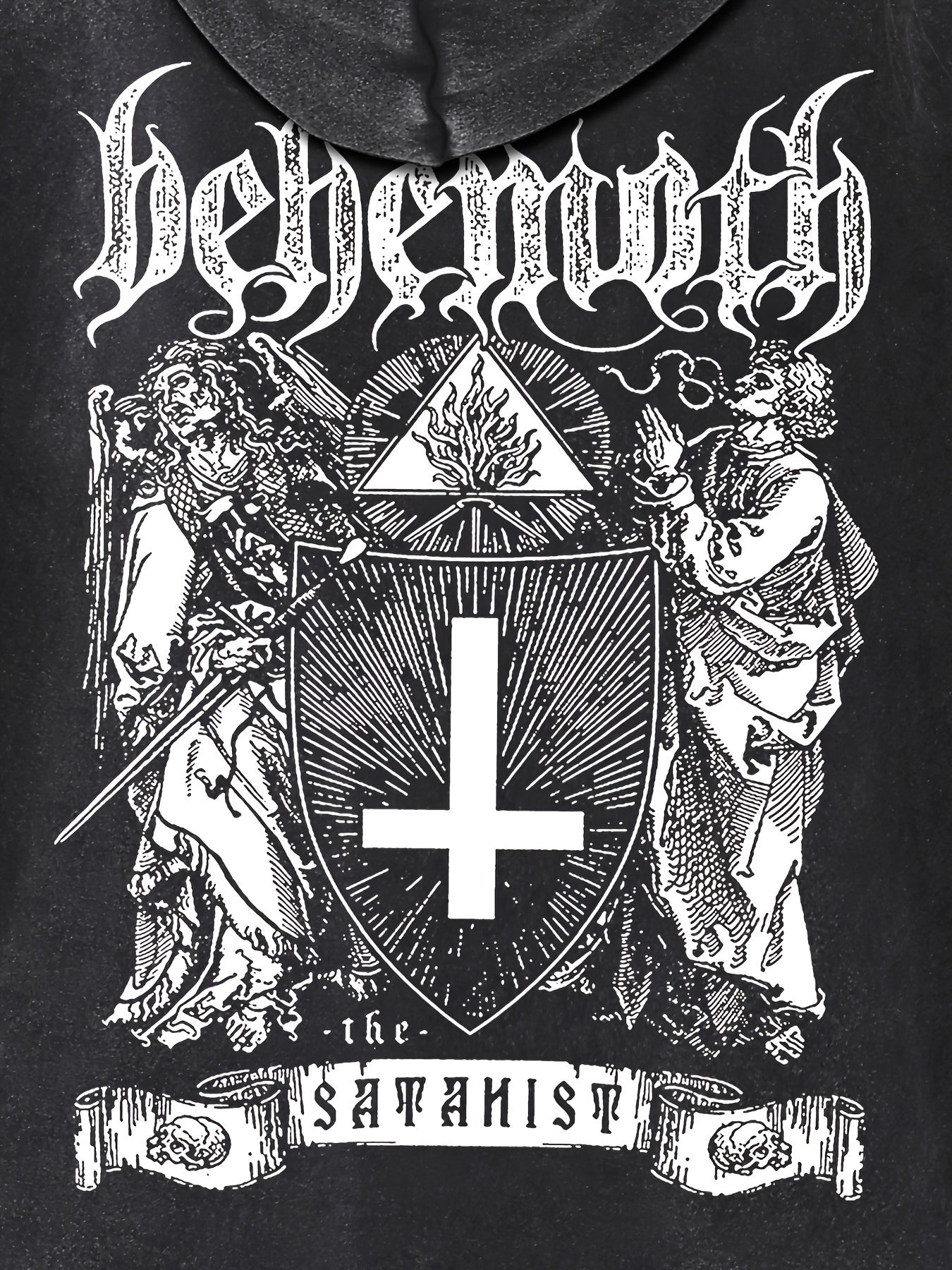 Women's Vintage Distressed Hoodie Long Sleeve Casual Pullover