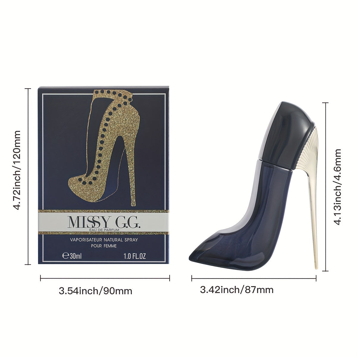 Черный парфюм с высокими каблуками для женщин, стойкий цветочный ориентальный аромат