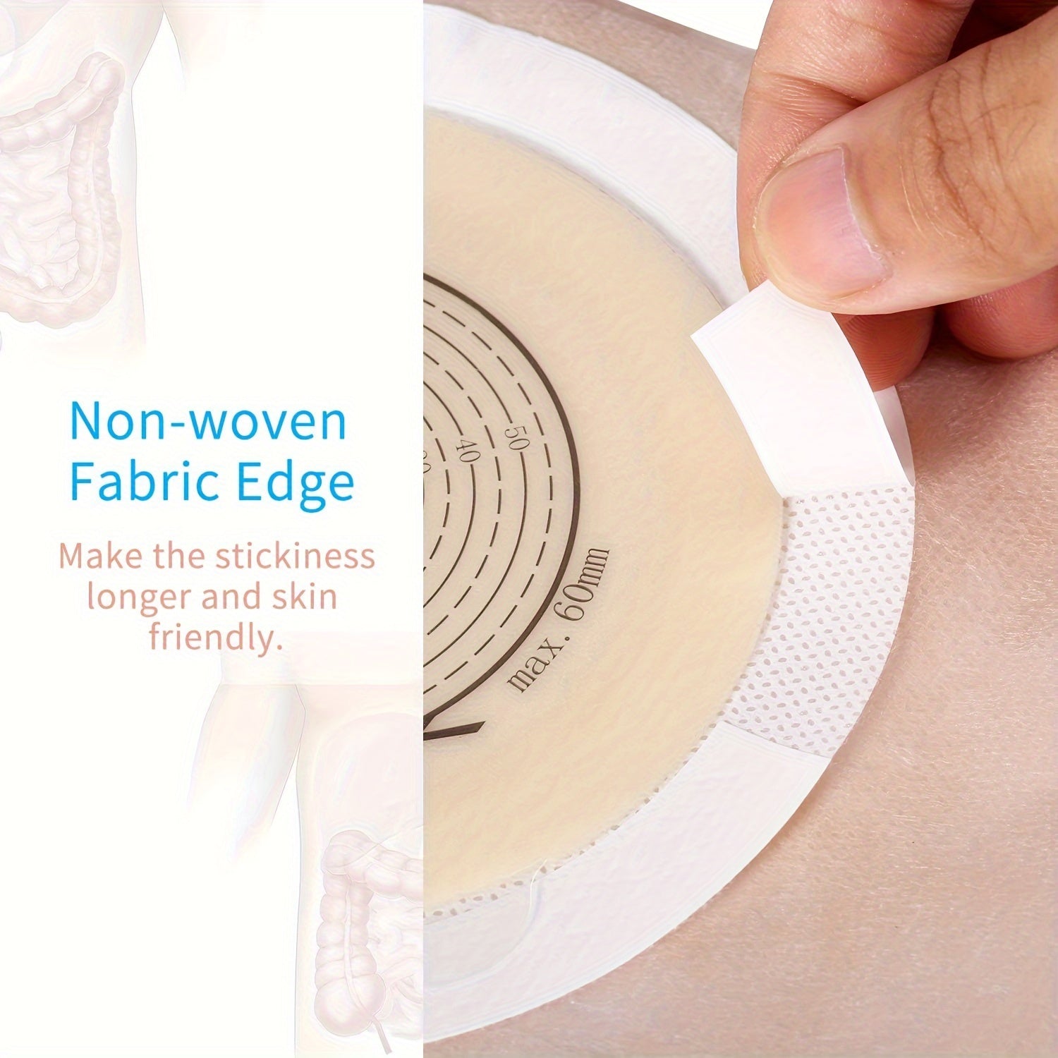 Waterproof Non-Woven Fabric Colostomy Bags for Home Care Medical Supplies