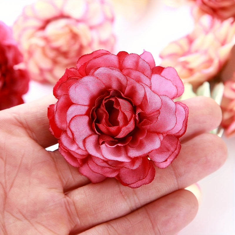 10/20pcs Multi-Layer Artificial Rose Head Flowers for Wreaths and Home Decor