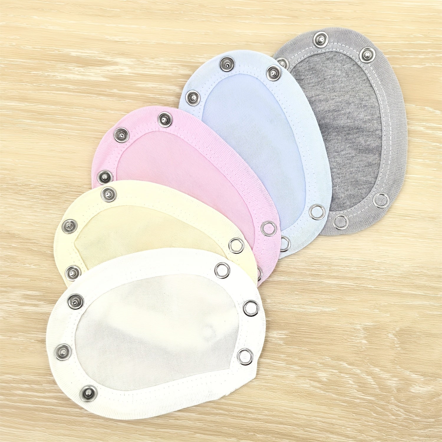 Kids' Onesie Extenders Set 3 or 5 Pack Cotton Adjustable Grommet Pads for Babies and Toddlers