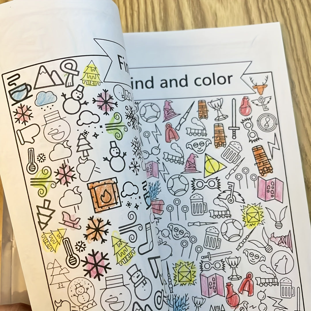 Children's Coloring Book for Kids Ages 3-8 Pattern Recognition and Motor Skills Development