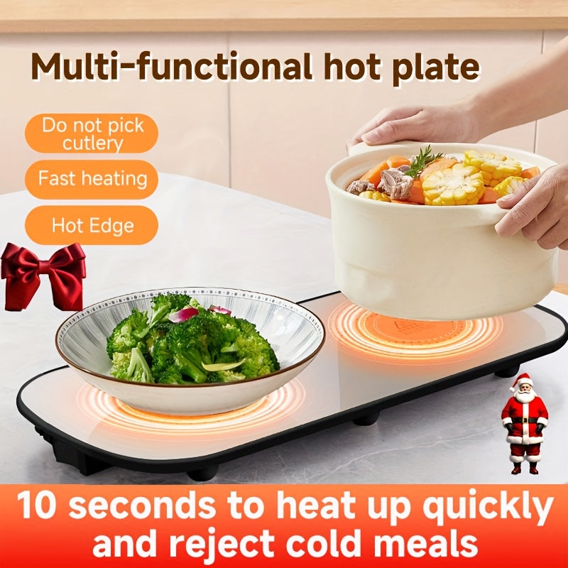 Portable Electric Food Warmer Tray with Thermostatic Control for Travel and Parties