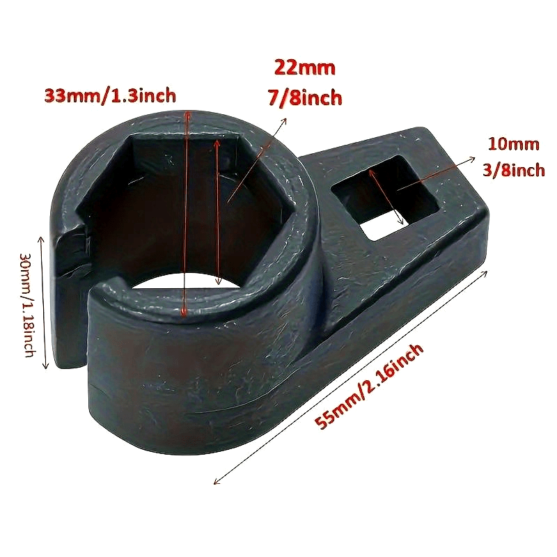 Universal Steel O2 Sensor Offset Wrench 3/8 Inch Drive 7/8 Inch