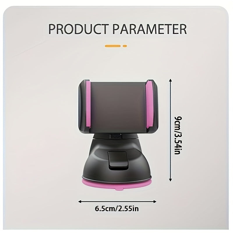 Soporte universal para coche para teléfono, rotación de 360°, fuerte succión, compatible con smartphones