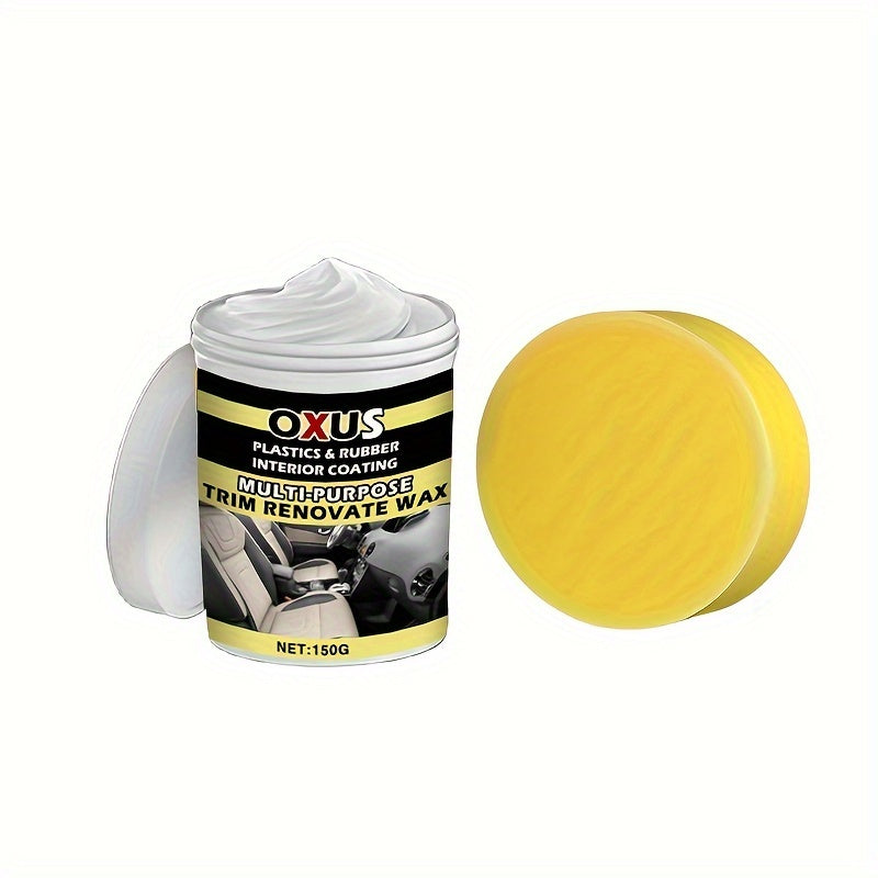 Крем для ухода за интерьером для пластика и кожи черный 150 г