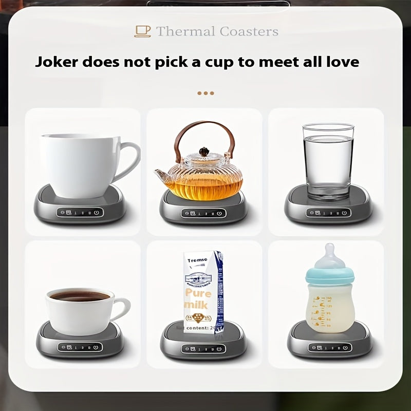 Thermal Coaster ABS Material Drink Warmer 3-Speed Adjustable Temperature