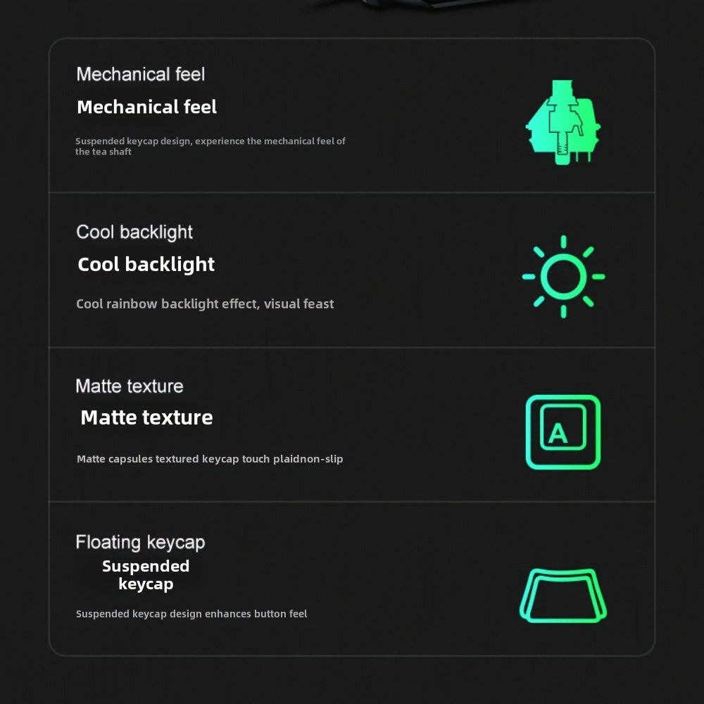 Illuminated Wired Gaming and Office Keyboard and Mouse Set