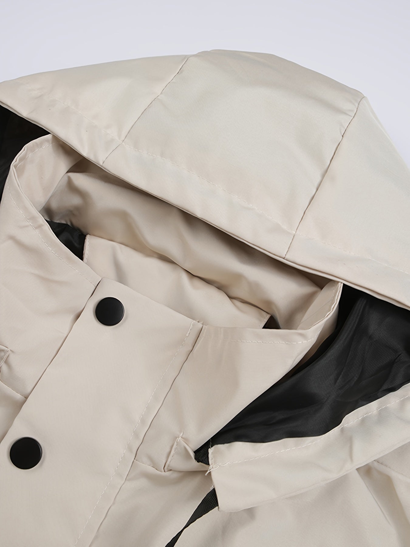 Lightweight Plus Size Bomber Jacket for Men with Hood and Pockets in Polyester for Spring and Fall