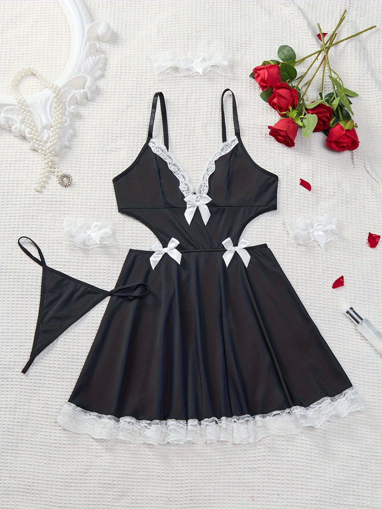 Child Girl Maid Costume with Accessories