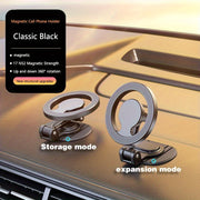 Universal Magnetic Car Phone Holder 360 Rollers Adhesive Dashboard Mount