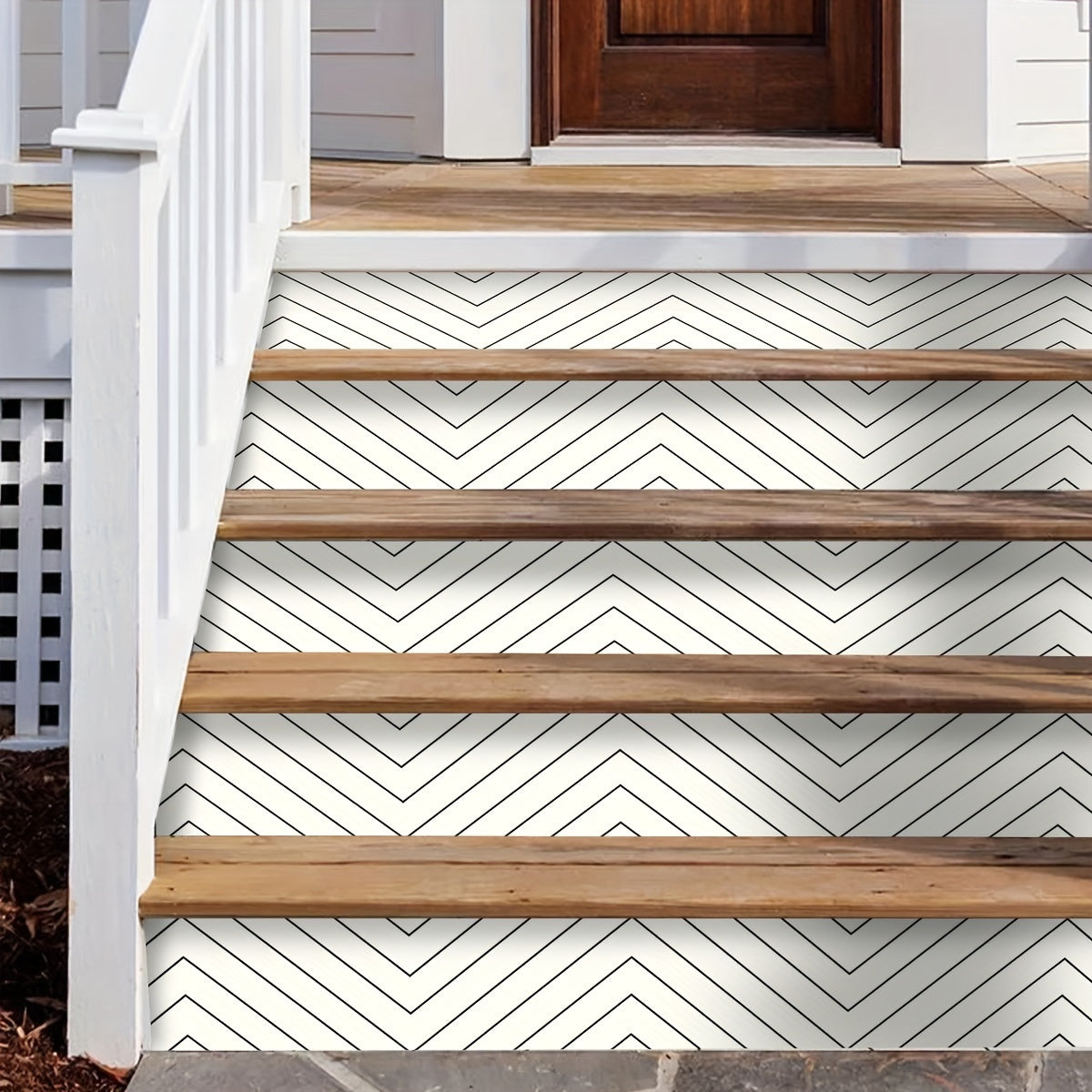 Geometric Minimalist Stair Decals Self-Adhesive PVC Home Decor