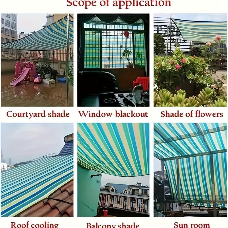 Outdoor UV Protected Sun Shade Mesh with Reinforced Edges and Grommets