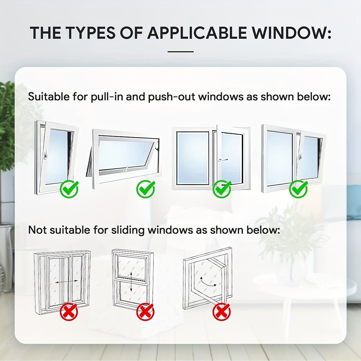 Portable Air Conditioner Window Kit with Seal and Fasteners for Easy Installation