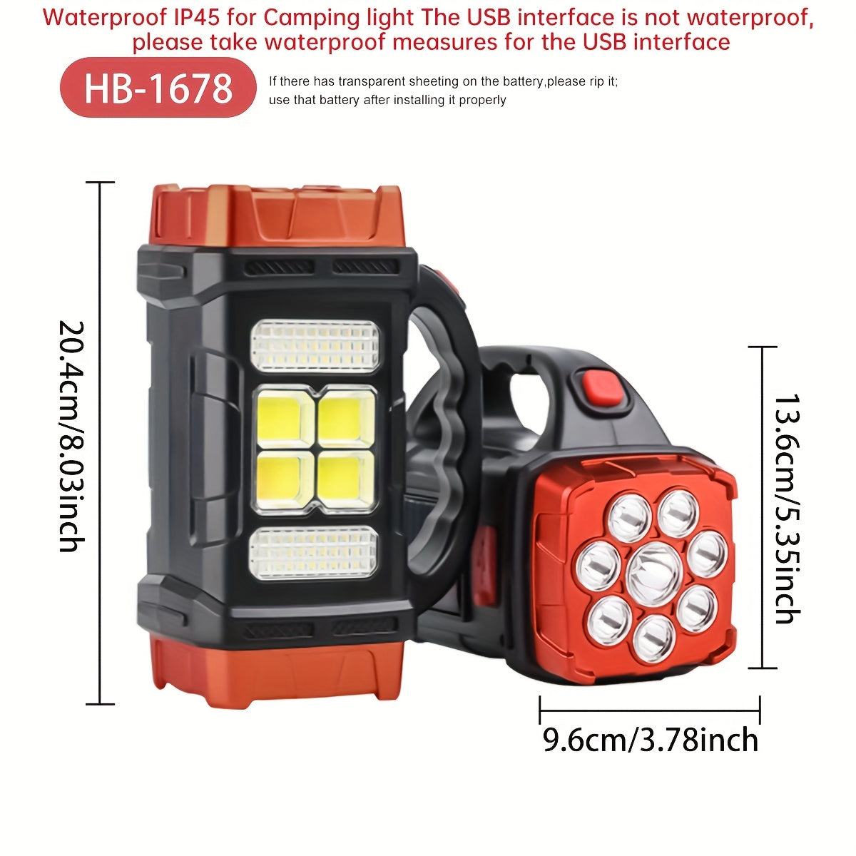 Высокотемпературный портативный светодиодный кемпинговый фонарь с солнечной и USB зарядкой для активного отдыха