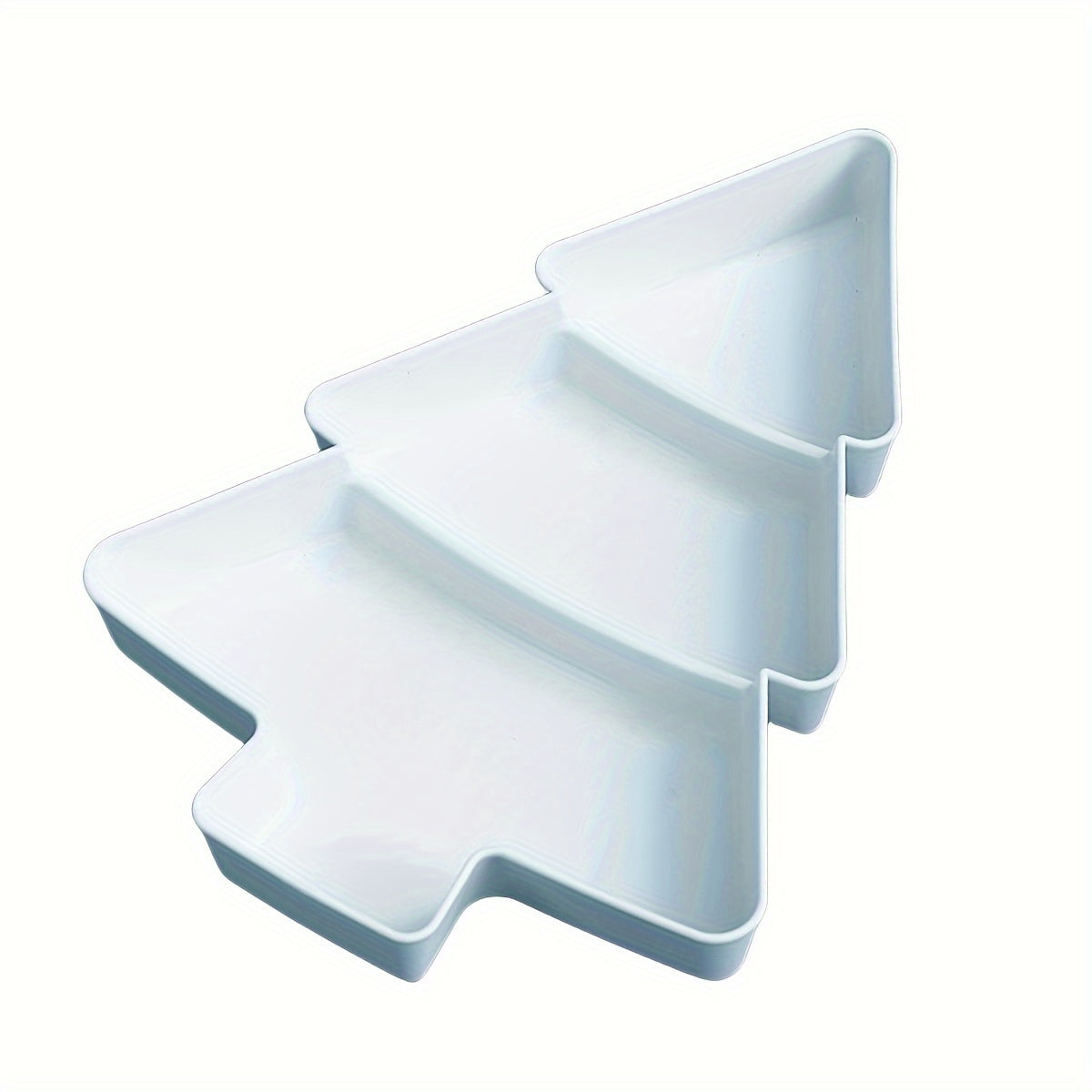 Christmas Tree Snack Tray for Nuts Fruits Candies Serving Platter Holiday Decor