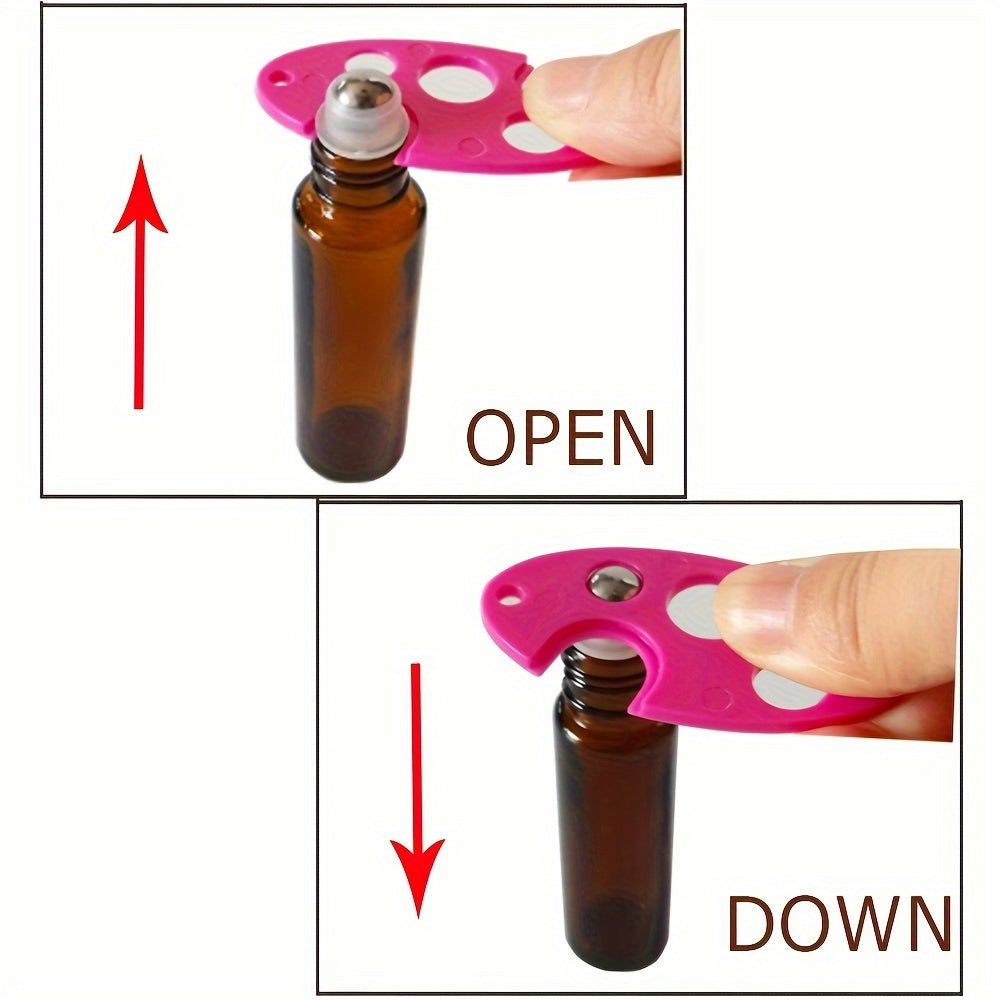 Colorful Plastic Oil Bottle Opener with Roller Ball for Easy Cap Removal