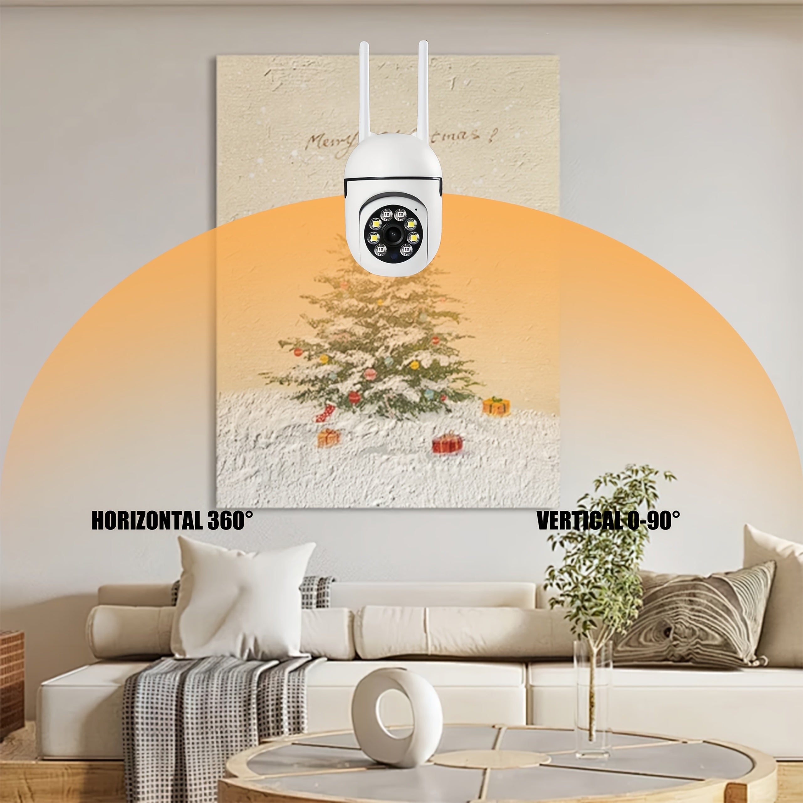 Wireless Security Camera 1080p HD Night Vision Two-Way Audio Easy Install