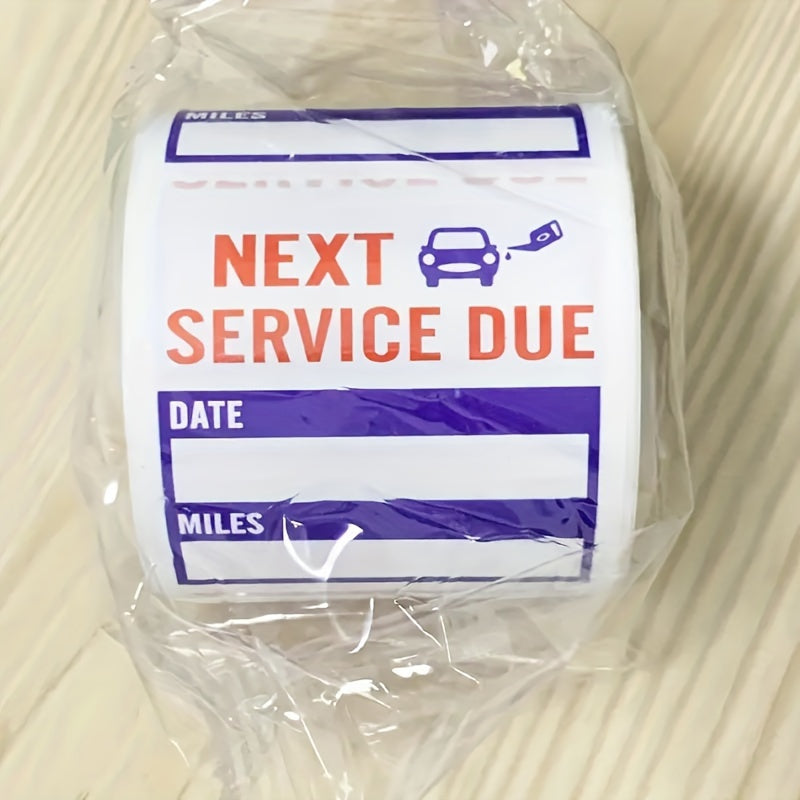 150 Piezas de pegatinas recordatorias de cambio de aceite, fecha límite de mantenimiento 5.08cm